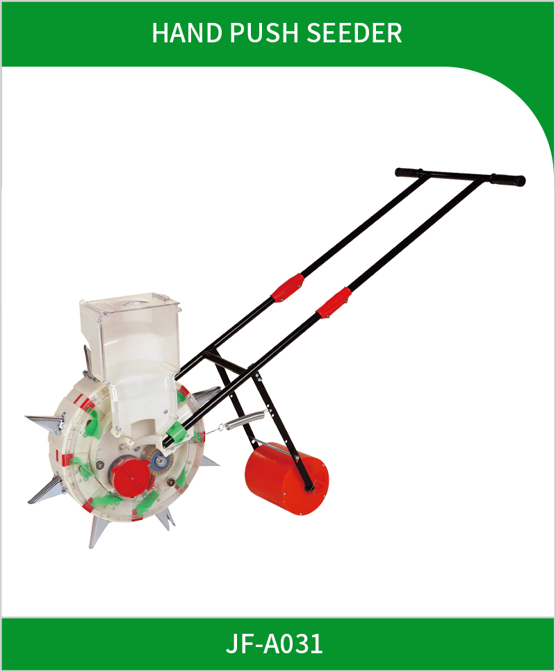 Hand push seeder